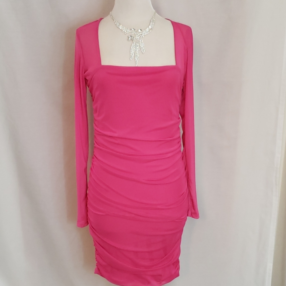 ReVamped Hot Pink Bodycon dress